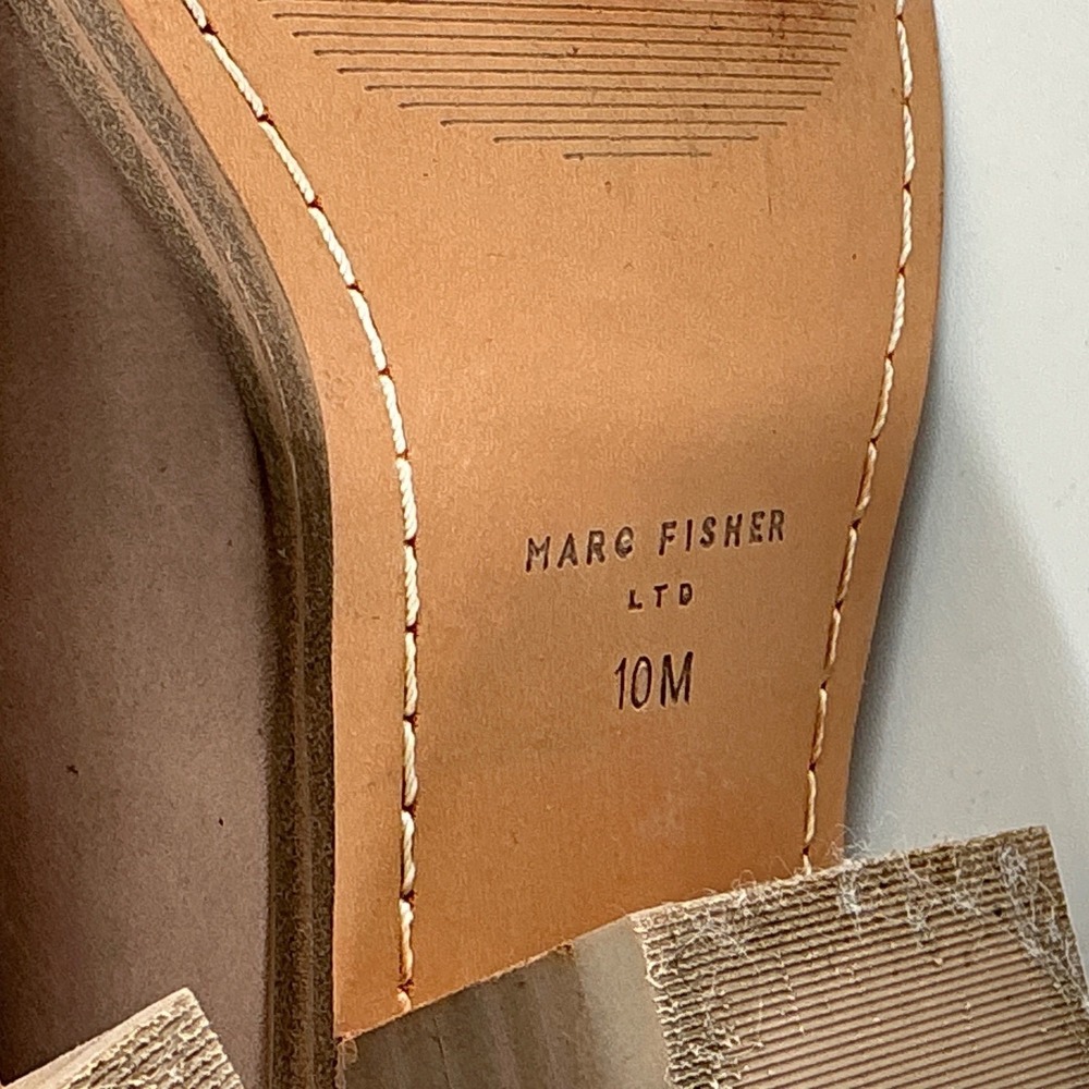 Marc Fisher LTD Size 10 READ Hilaria Tan Leather Western Cowboy Boots Pointed - Picture 4 of 15